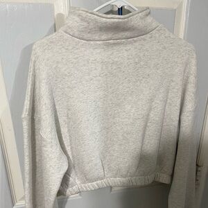 Light Grey cropped Crewneck